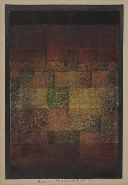 Contemplation des ruines de Bt. — Paul Klee