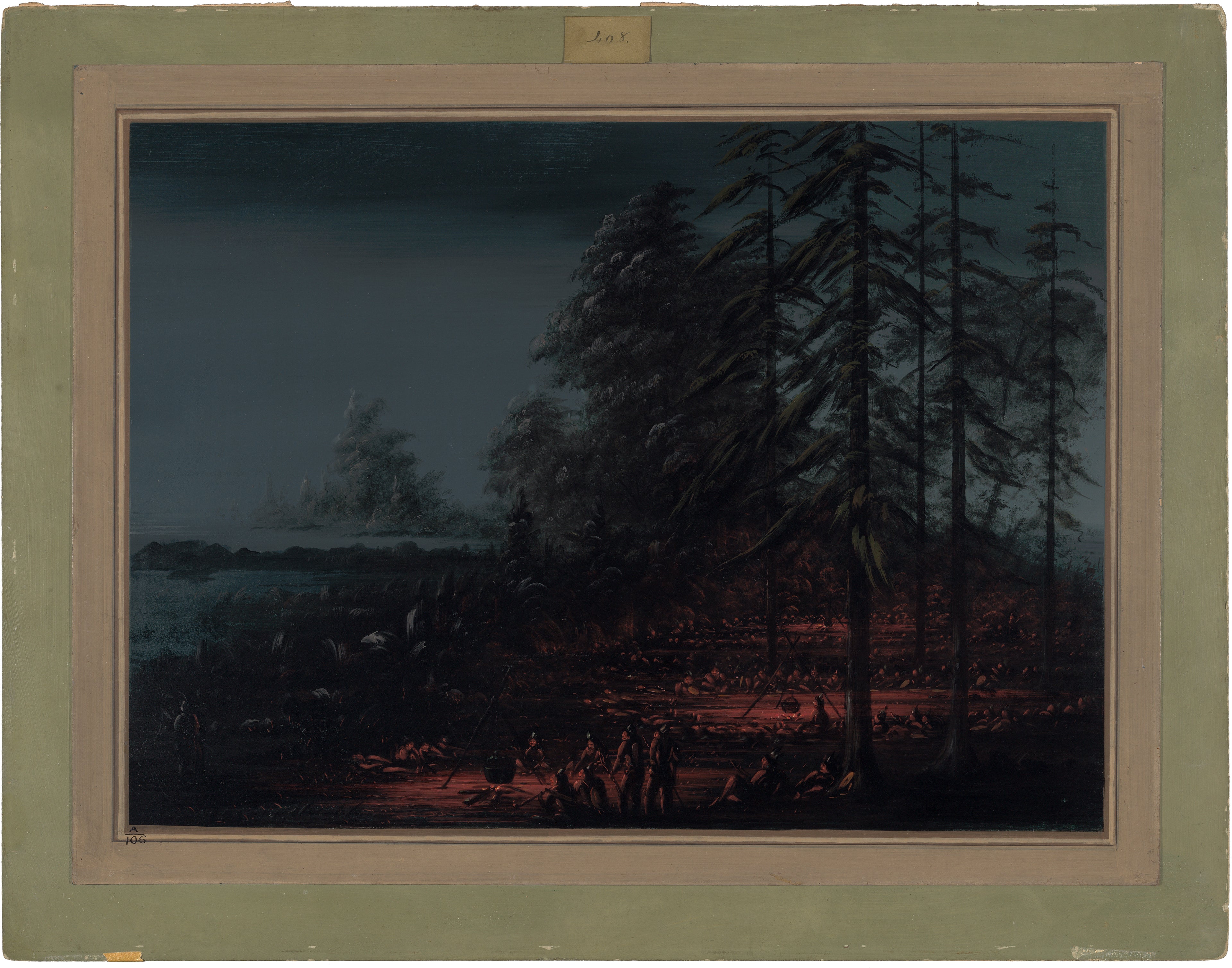 Bivouac d'un groupe de guerre sioux - George Catlin