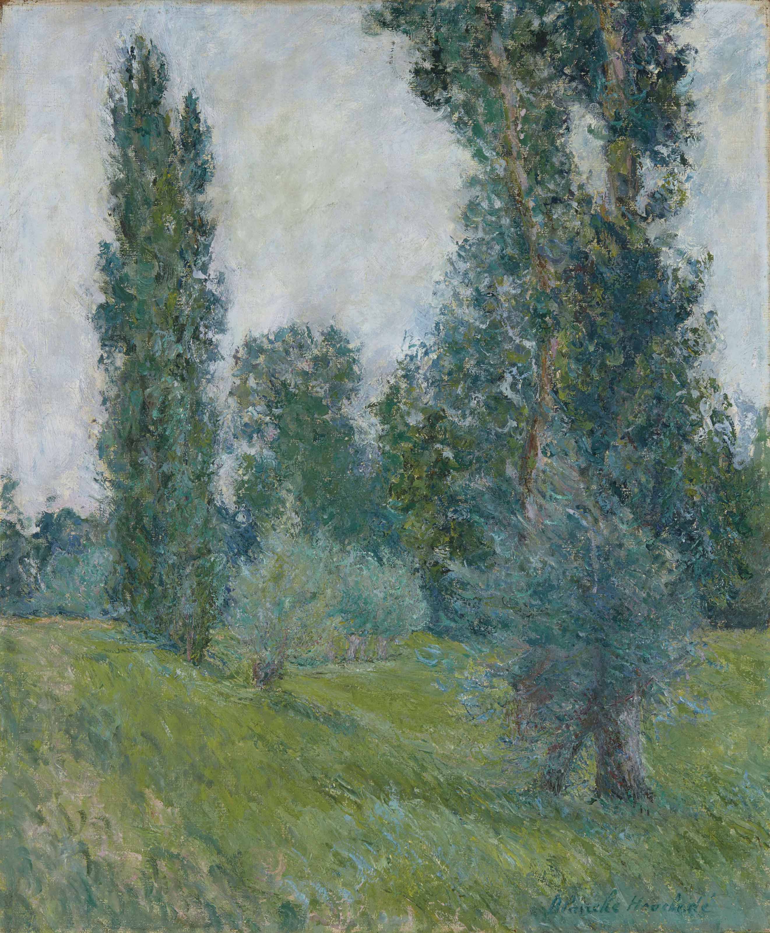 Paysage aux peupliers à Giverny - Blanche Hoschedé Monet - Alpha Reproduction