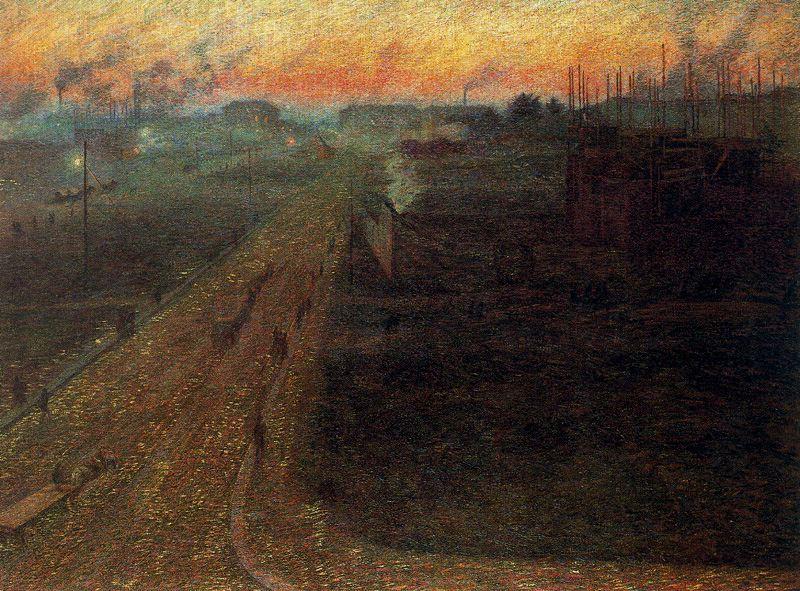 Crépuscule à Porta Romana - Umberto Boccioni