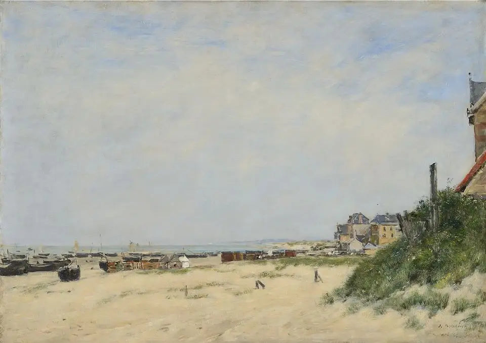 Reproduction du tableau « Berck, le rivage - Eugène Boudin » par Alpha Reproduction en peinture à l’huile