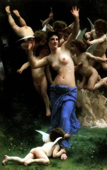 Reproduction du tableau « Le guêpier - Bouguereau » par Alpha Reproduction en peinture à l’huile