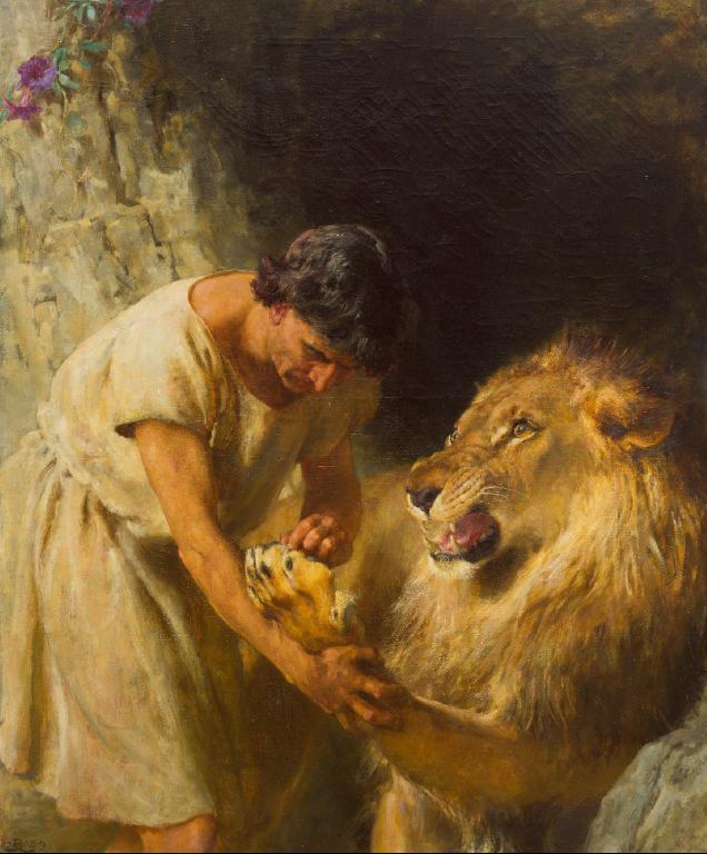 Androclès et le Lion - Briton Rivière