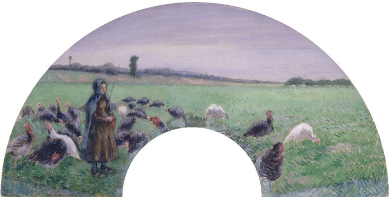 Reproduction du tableau « La Dindonnière - Camille Pissarro » par Alpha Reproduction en peinture à l’huile