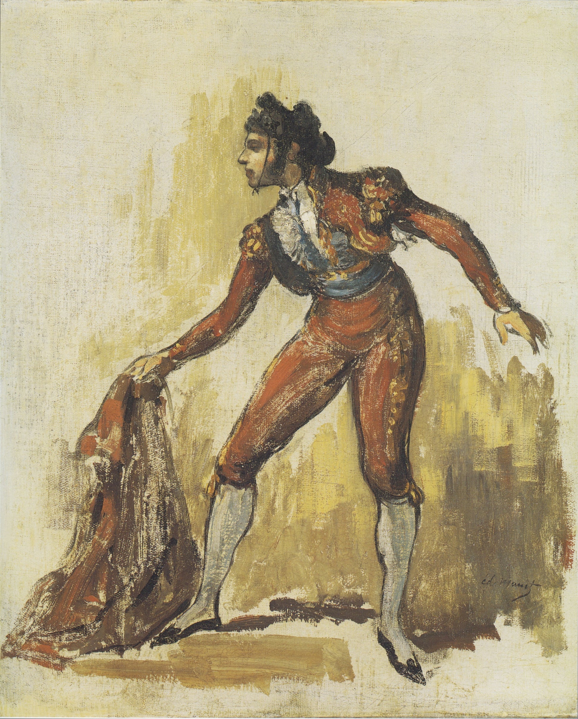 Reproduction du tableau « Jeune femme en costume de toréador - Édouard Manet » par Alpha Reproduction en peinture à l’huile