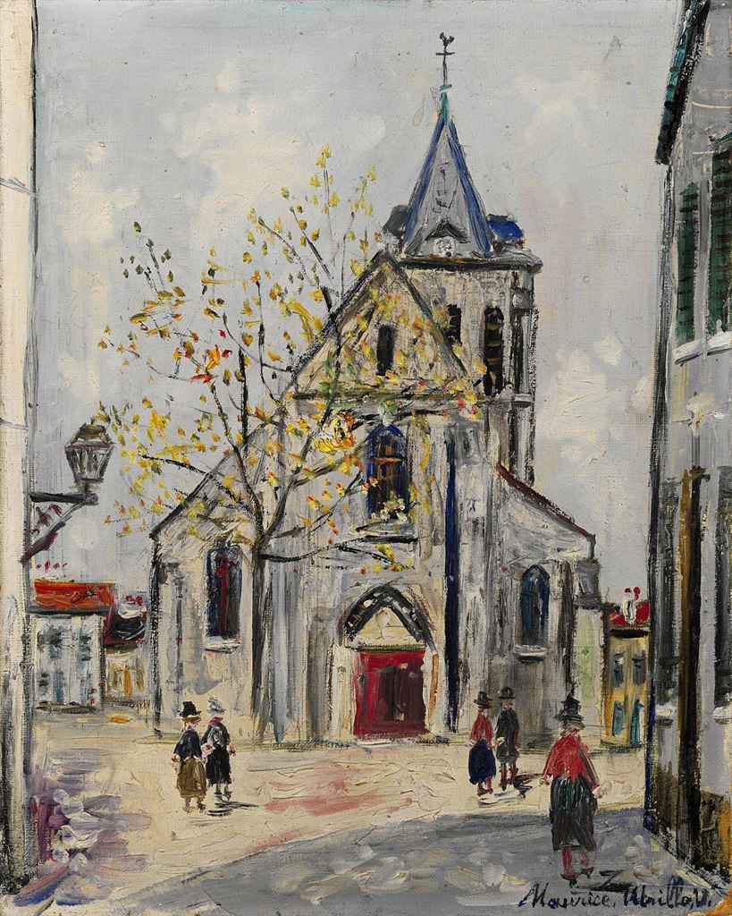 Église de banlieue - Maurice Utrillo