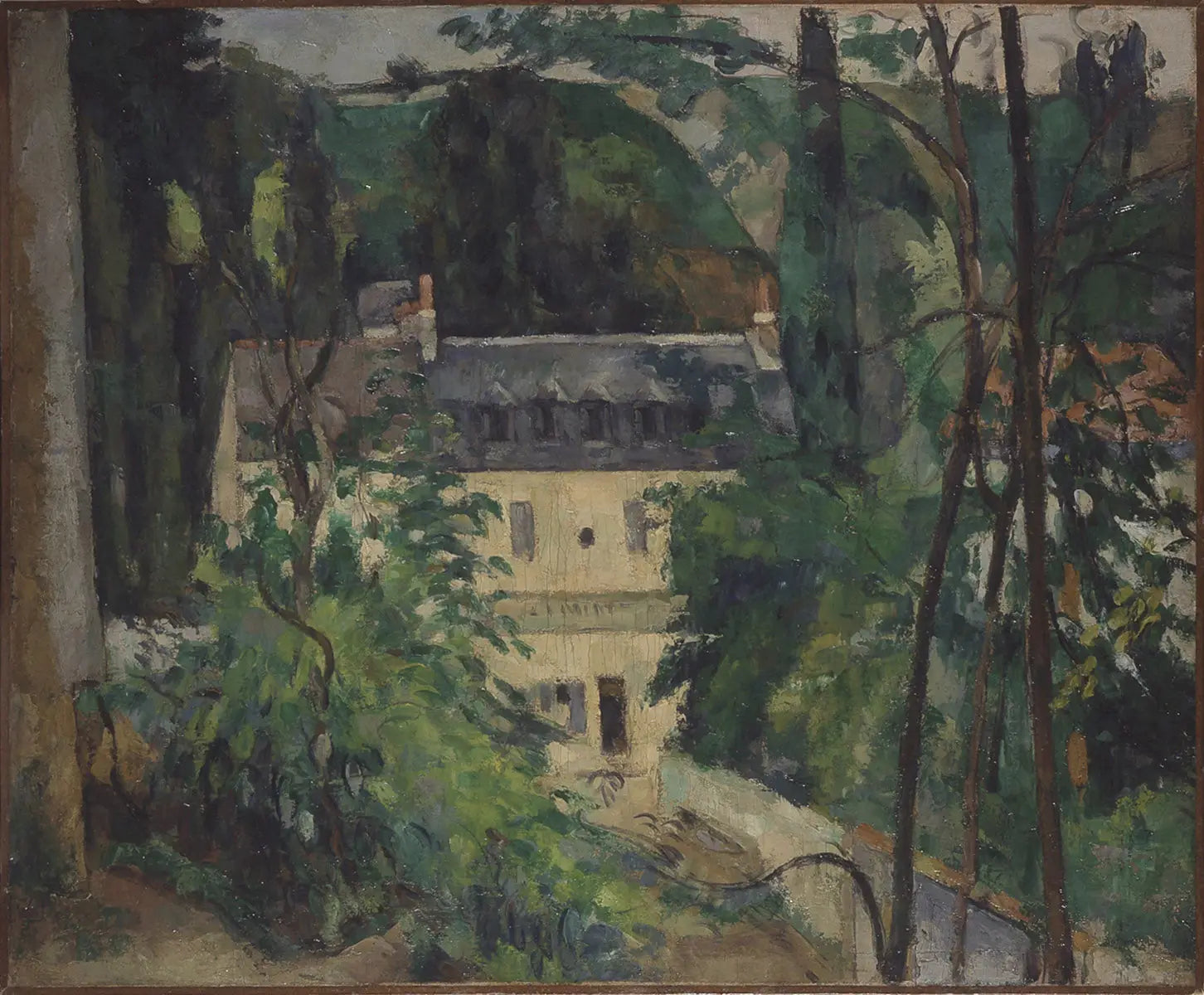 Reproduction du tableau « Paysage, environs de Pontoise - Paul Cézanne » par Alpha Reproduction en peinture à l’huile