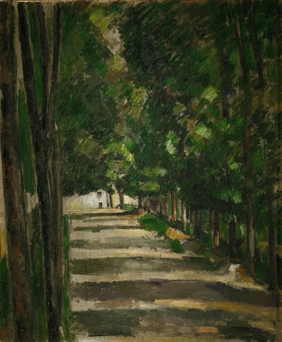 Reproduction du tableau « L'Allée - Paul Cézanne » par Alpha Reproduction en peinture à l’huile