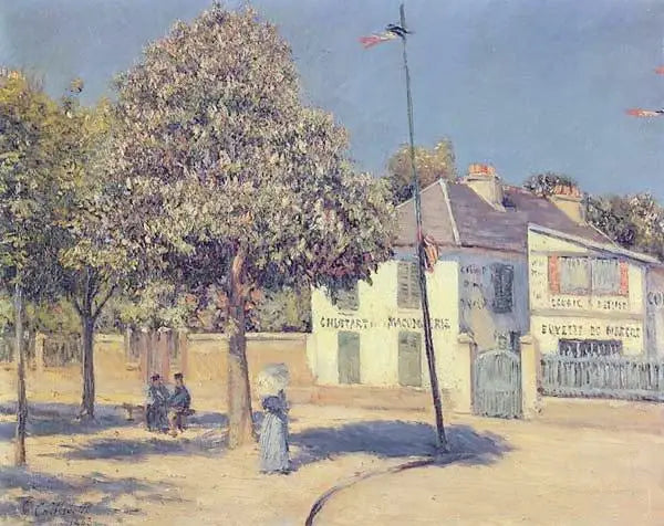 Reproduction du tableau « La place du marché (La promenade d'Argenteuil) - Gustave Caillebotte » par Alpha Reproduction en peinture à l’huile