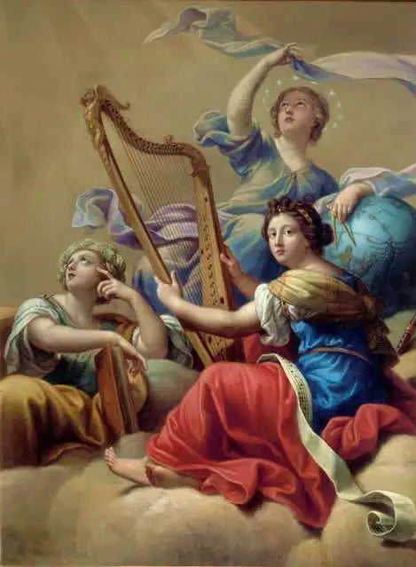 Euterpe Érato et Uranie - Pierre Mignard - Alpha Reproduction