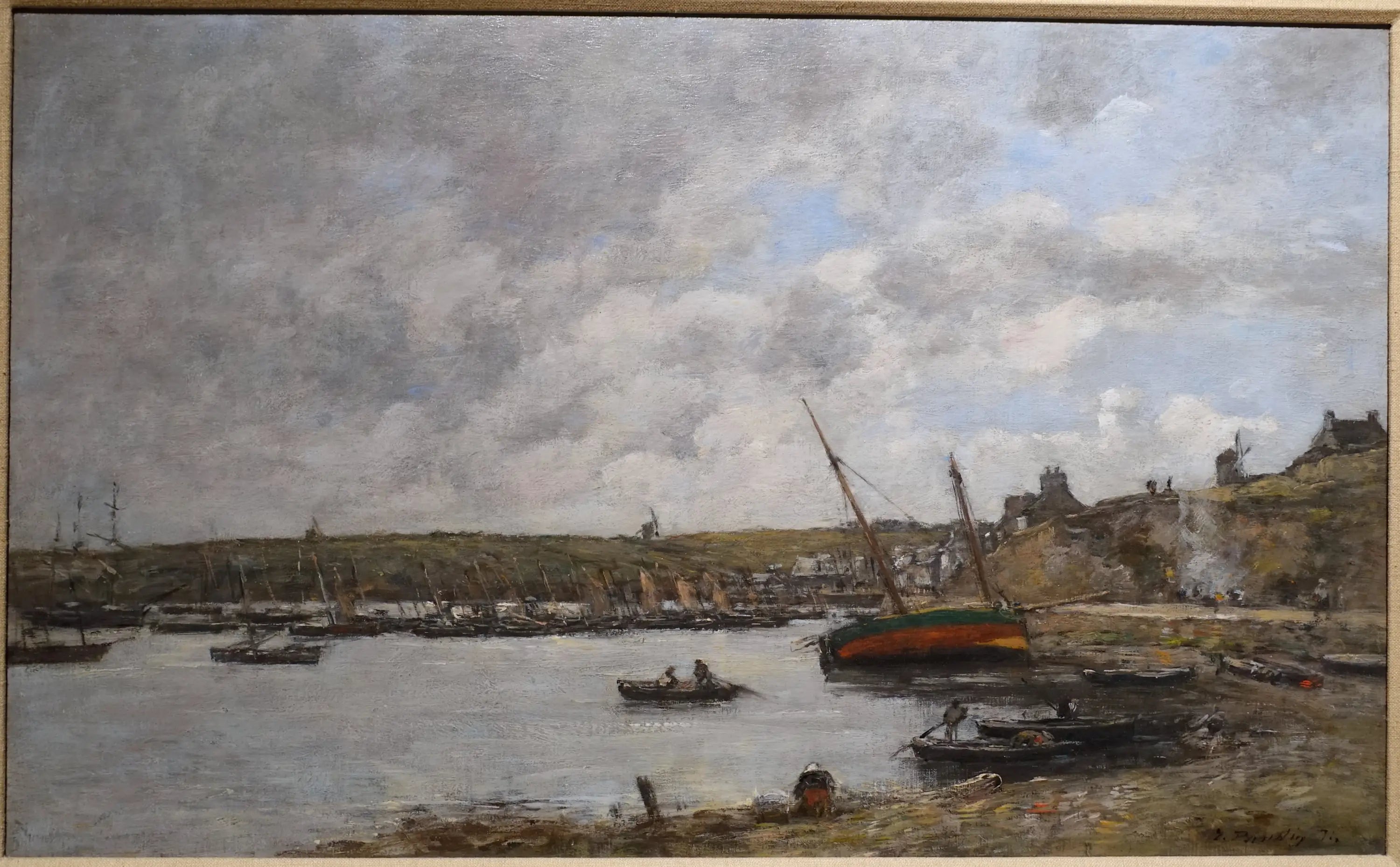 Reproduction du tableau « Port de Camaret - Eugène Boudin » par Alpha Reproduction en peinture à l’huile