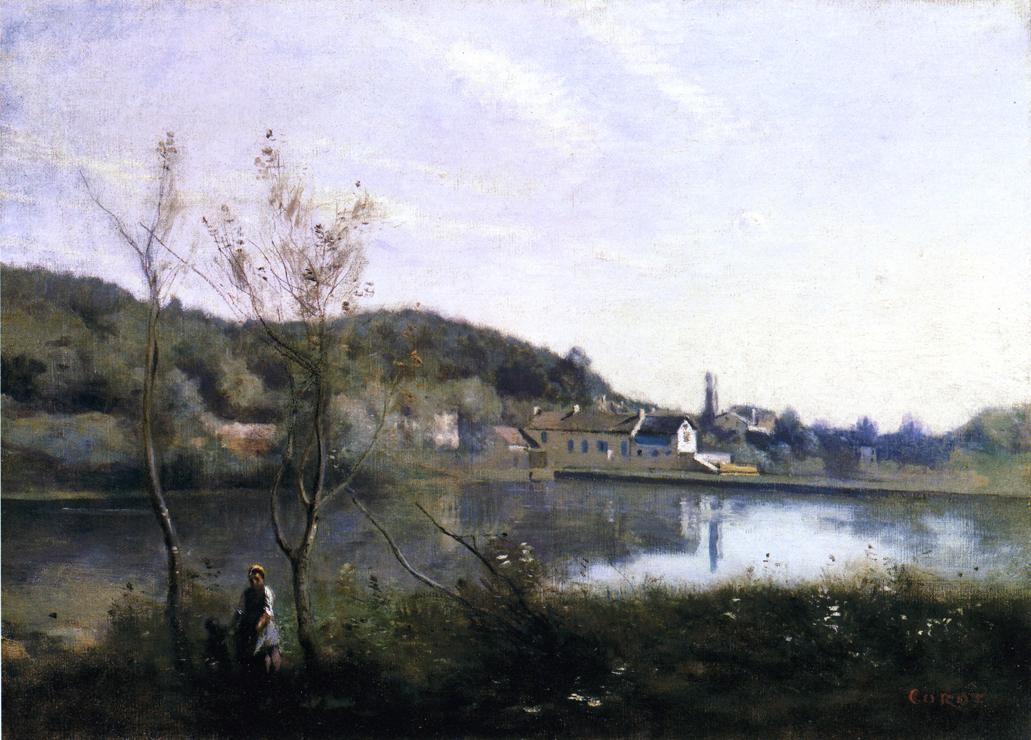 Ville-d'Avray, le grand étang et ses villas - Jean-Baptiste Camille Corot