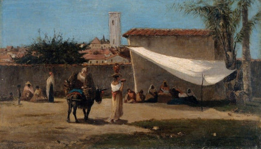 Reproduction du tableau « Une place à Caracas - Camille Pissarro » par Alpha Reproduction en peinture à l’huile