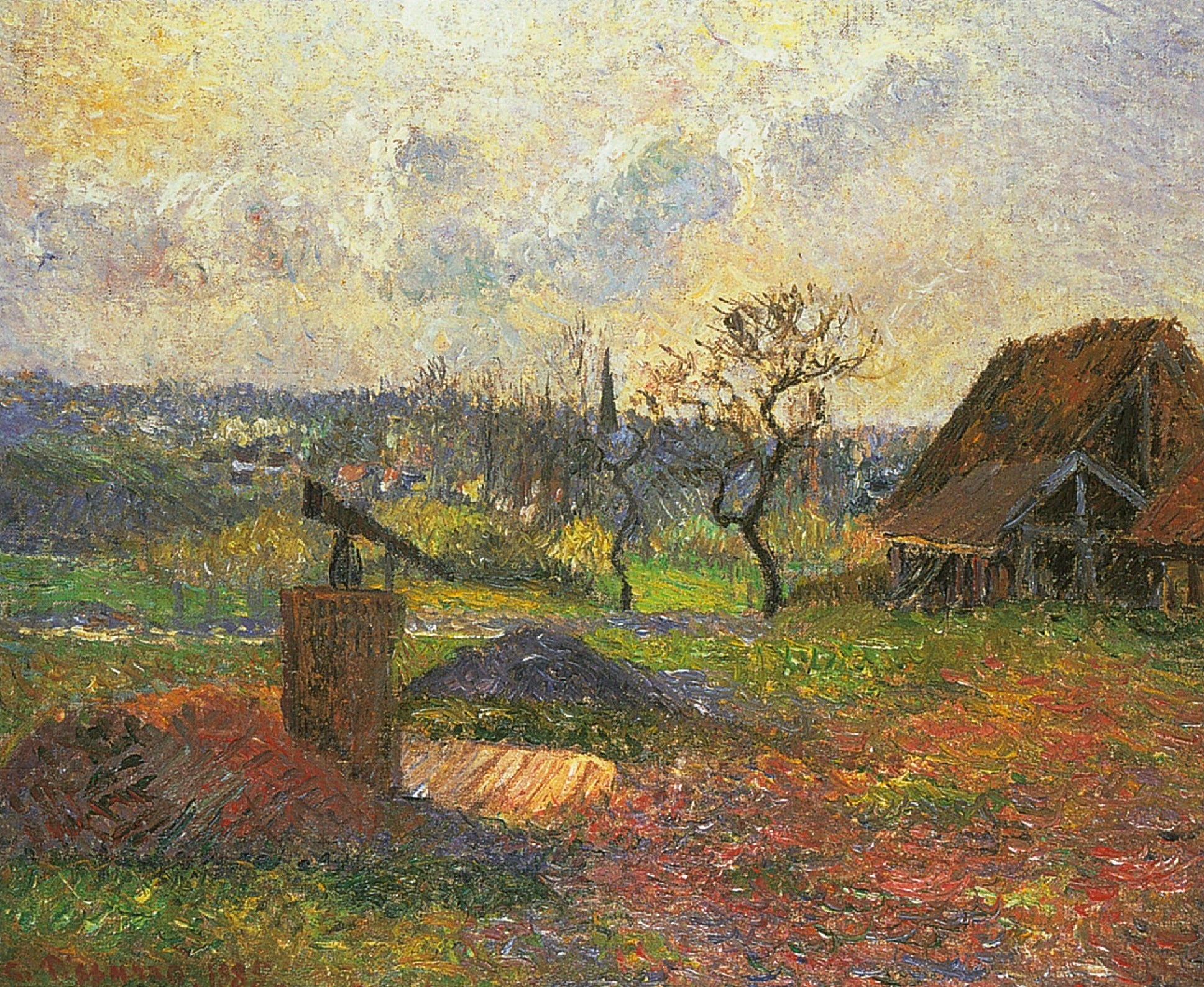 Reproduction du tableau « Briqueterie d'Éragny - Camille Pissarro » par Alpha Reproduction en peinture à l’huile