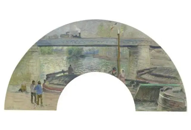 גשר הרכבת בפונטואז - קמיל פיסארו