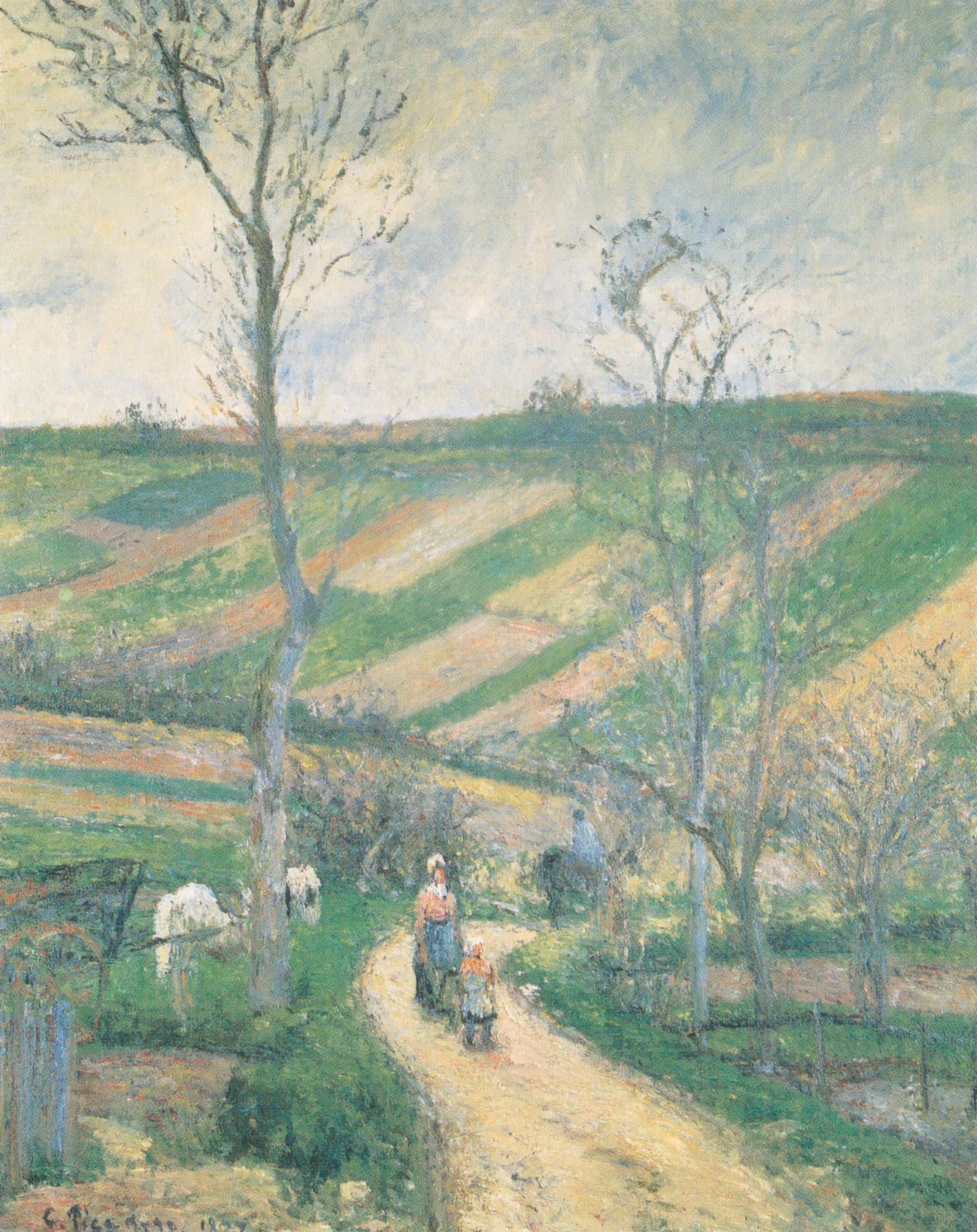 Reproduction du tableau « Route du Fond de L´Hermitage, Pontoise - Camille Pissarro » par Alpha Reproduction en peinture à l’huile