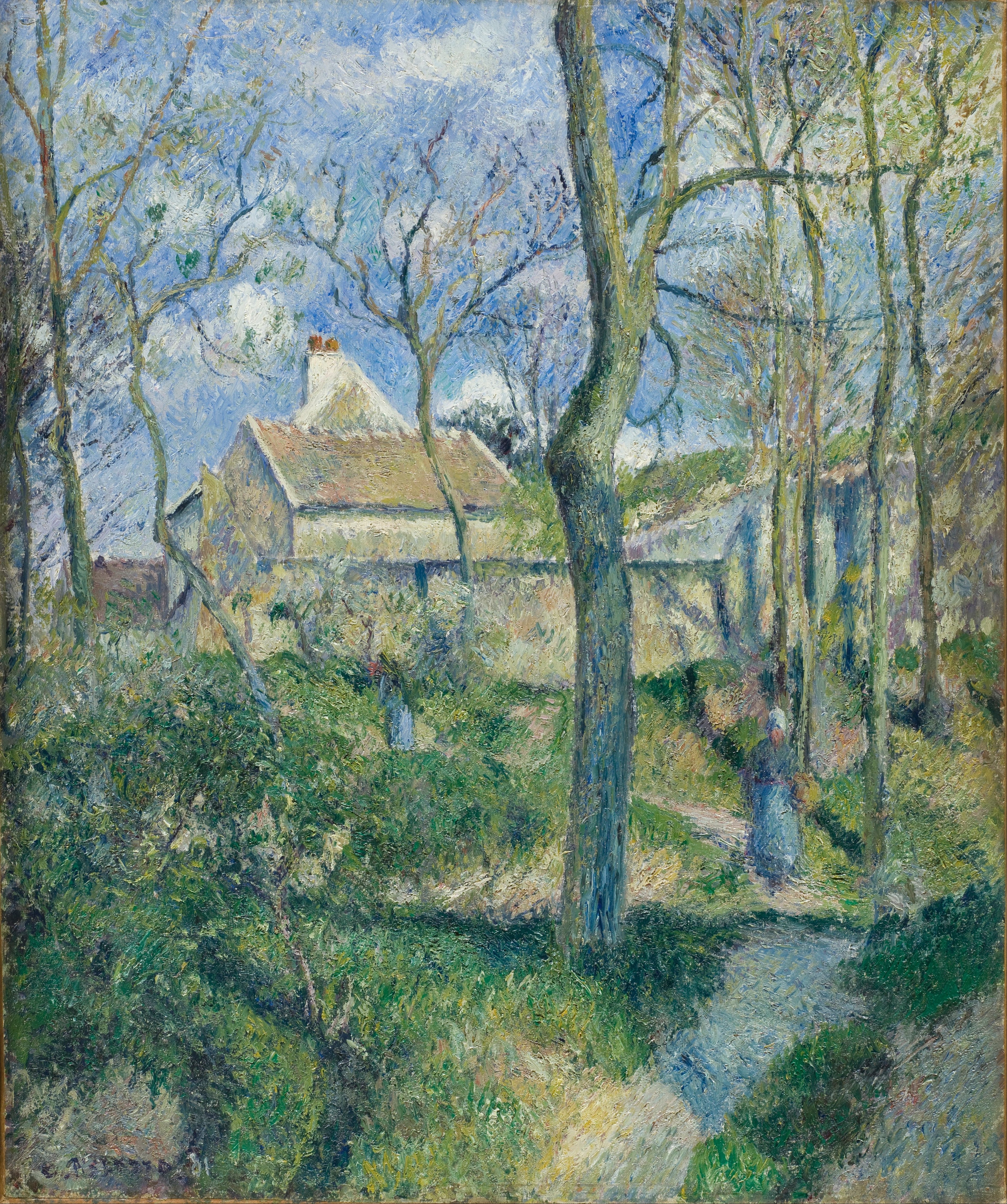 Reproduction du tableau « Le chemin des Pouilleux, Pontoise - Camille Pissarro » par Alpha Reproduction en peinture à l’huile