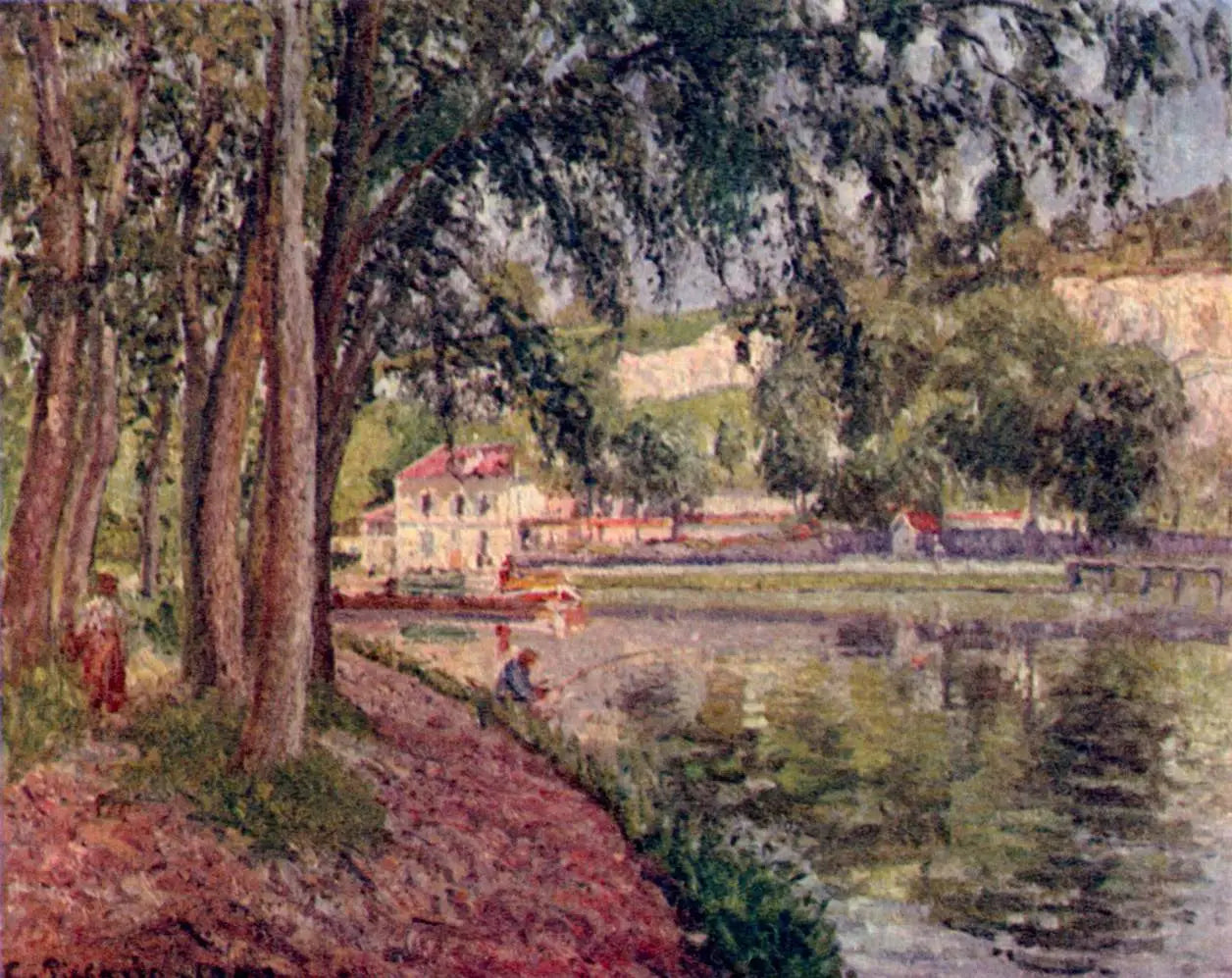 Reproduction du tableau « Moret, le canal du Loing - Camille Pissarro » par Alpha Reproduction en peinture à l’huile