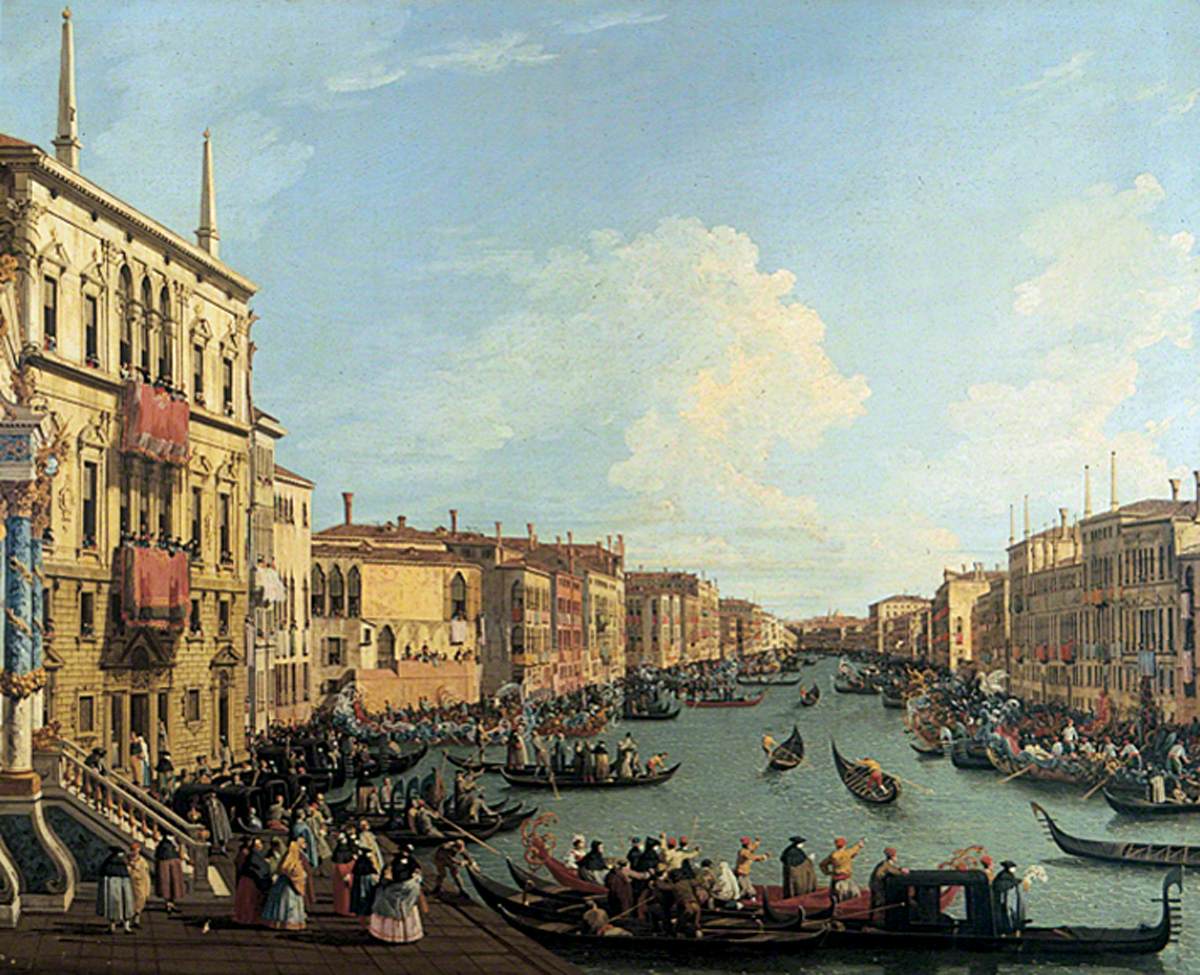 Régate sur le Grand Canal, Venise - Canaletto