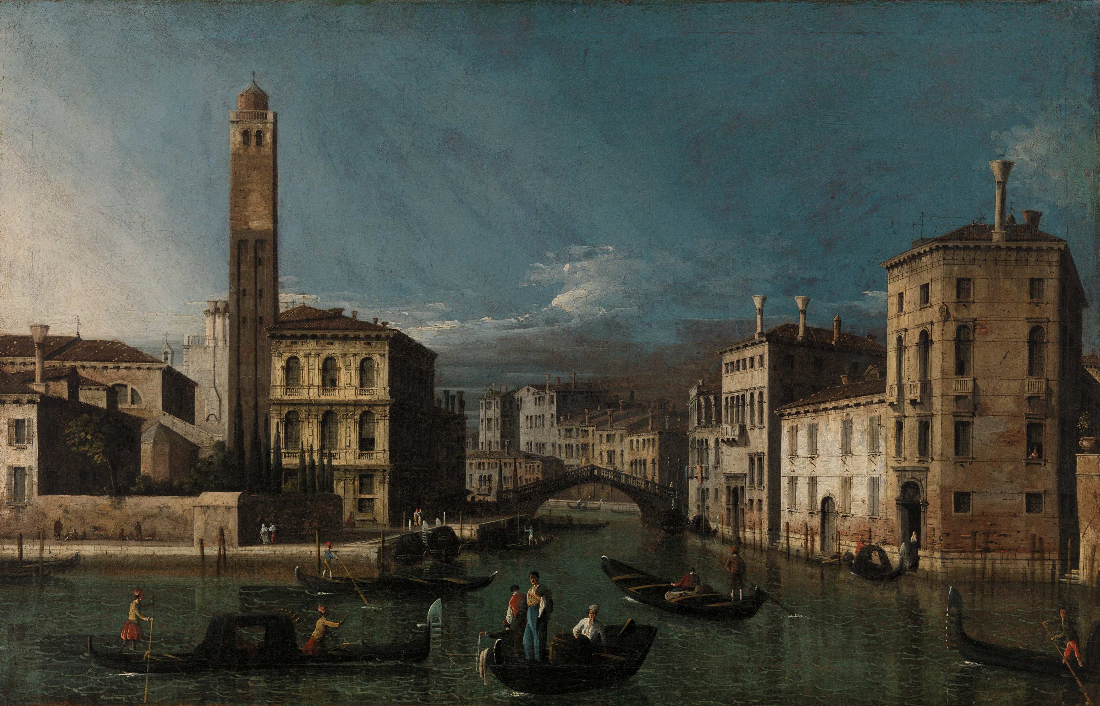 Grand Canal : San Geremia et l'entrée du Cannaregio - Canaletto