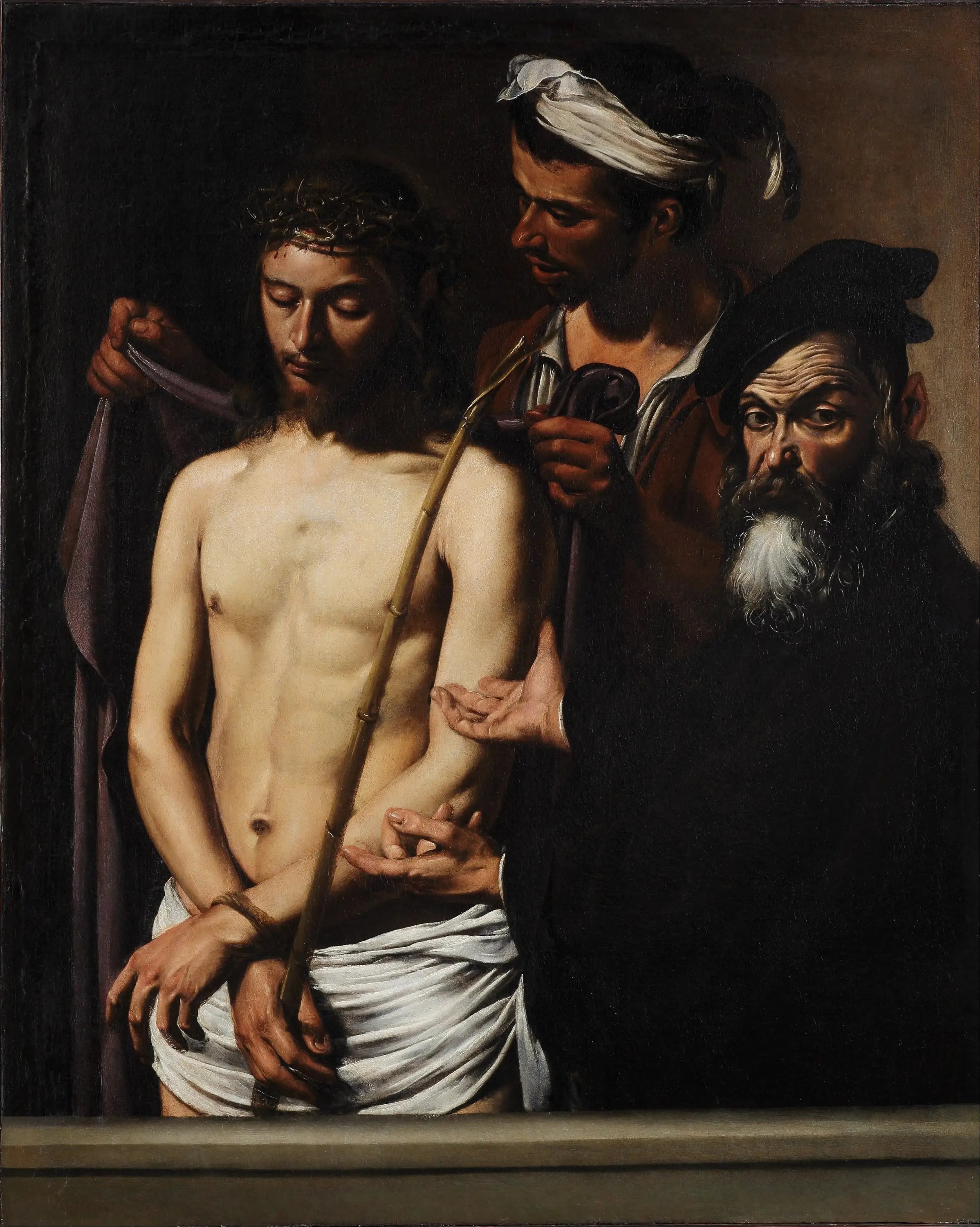 Reproduction du tableau « Ecce Homo - Le Caravage » par Alpha Reproduction en peinture à l’huile