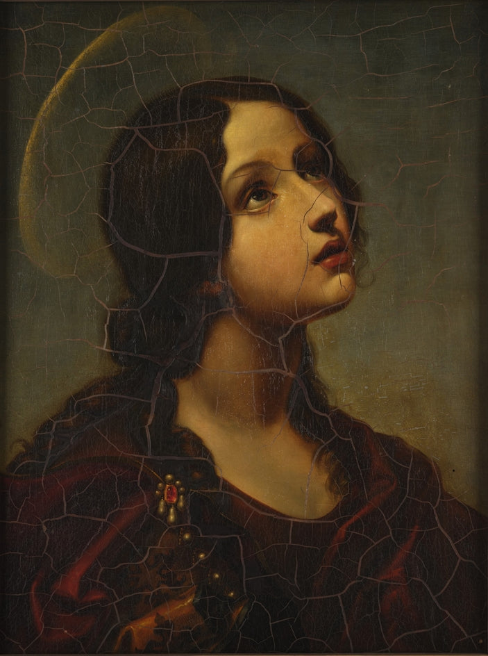 Tête d'une jeune sainte (sainte Lucie ?) - Carlo Dolci