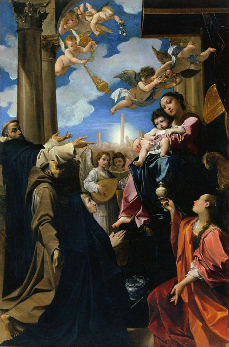 La Madone des Bargellini - Ludovico Carracci