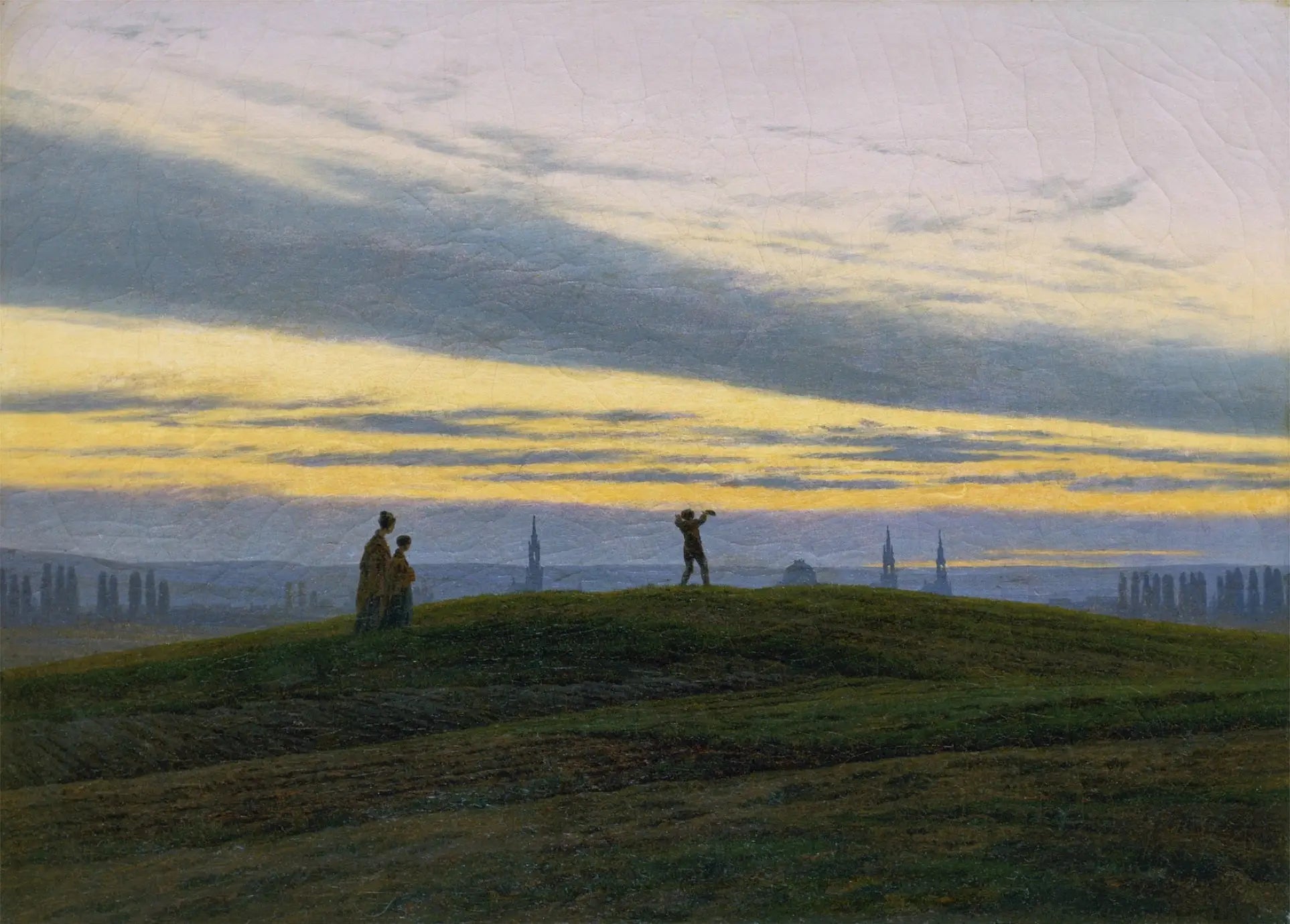 Reproduction du tableau « L'Étoile du soir - Caspar David Friedrich » par Alpha Reproduction en peinture à l’huile
