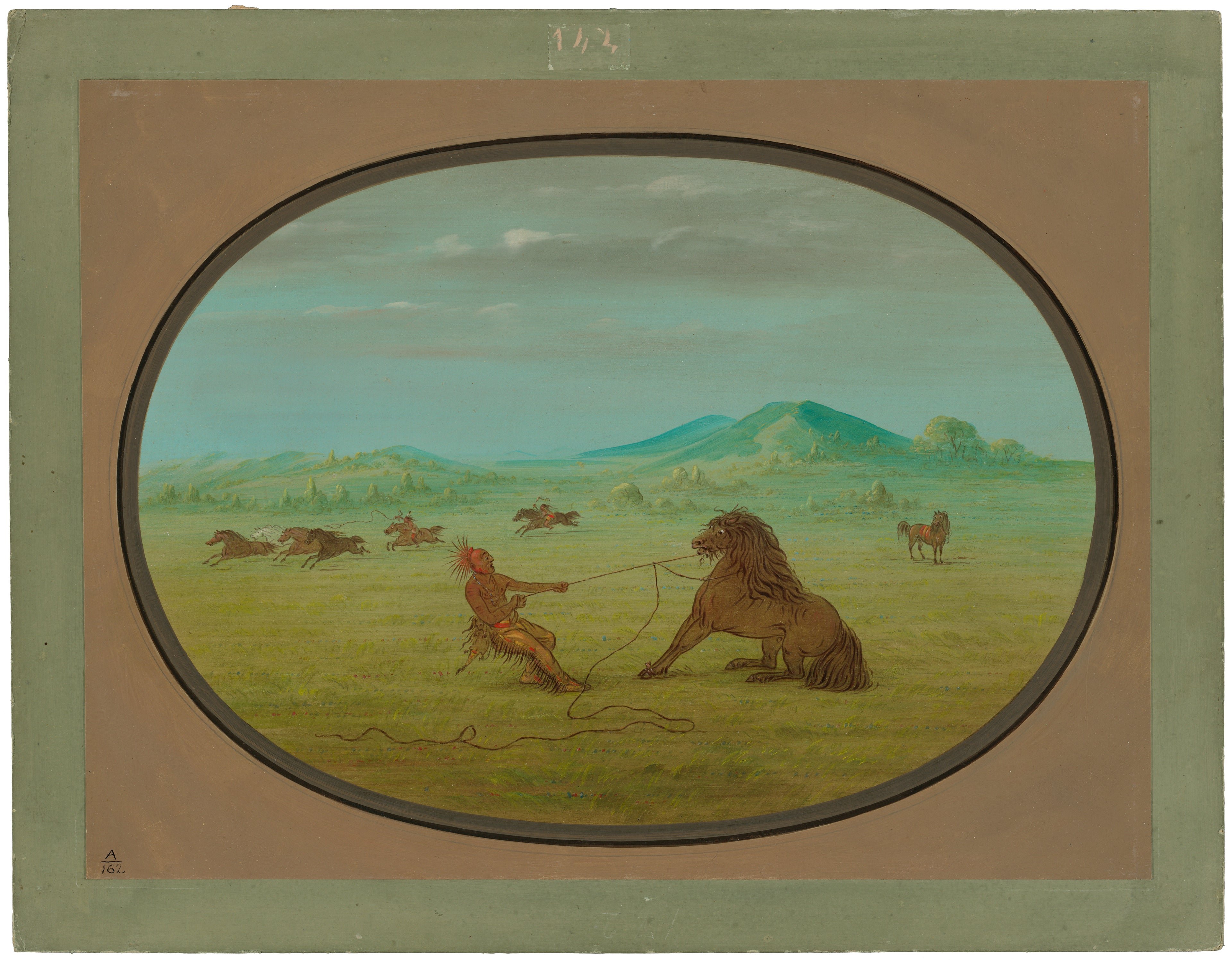 Attraper des chevaux sauvages - Pawnee - George Catlin