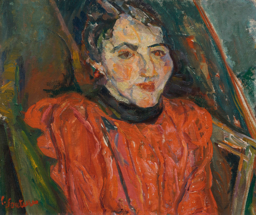Portrait de Madame X - Portrait Rose (1919) - Chaim Soutine