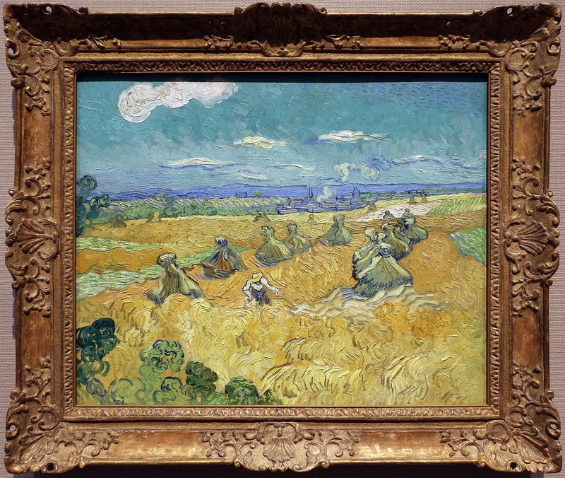 שדה חיטה עם חבילות וקוצר - Vincent van Gogh
