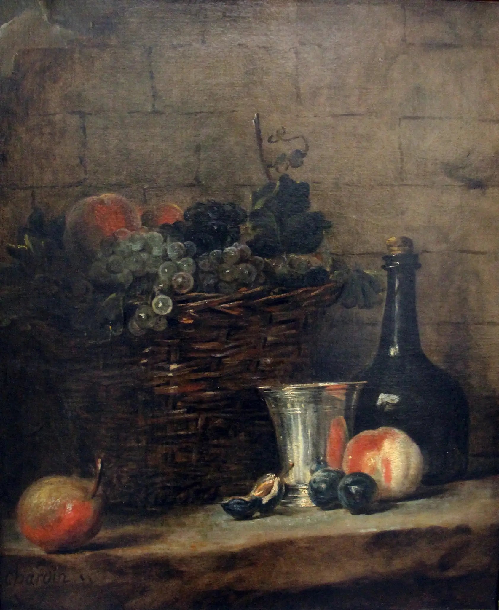 Le Panier de raisins - Jean Siméon Chardin - Alpha Reproduction