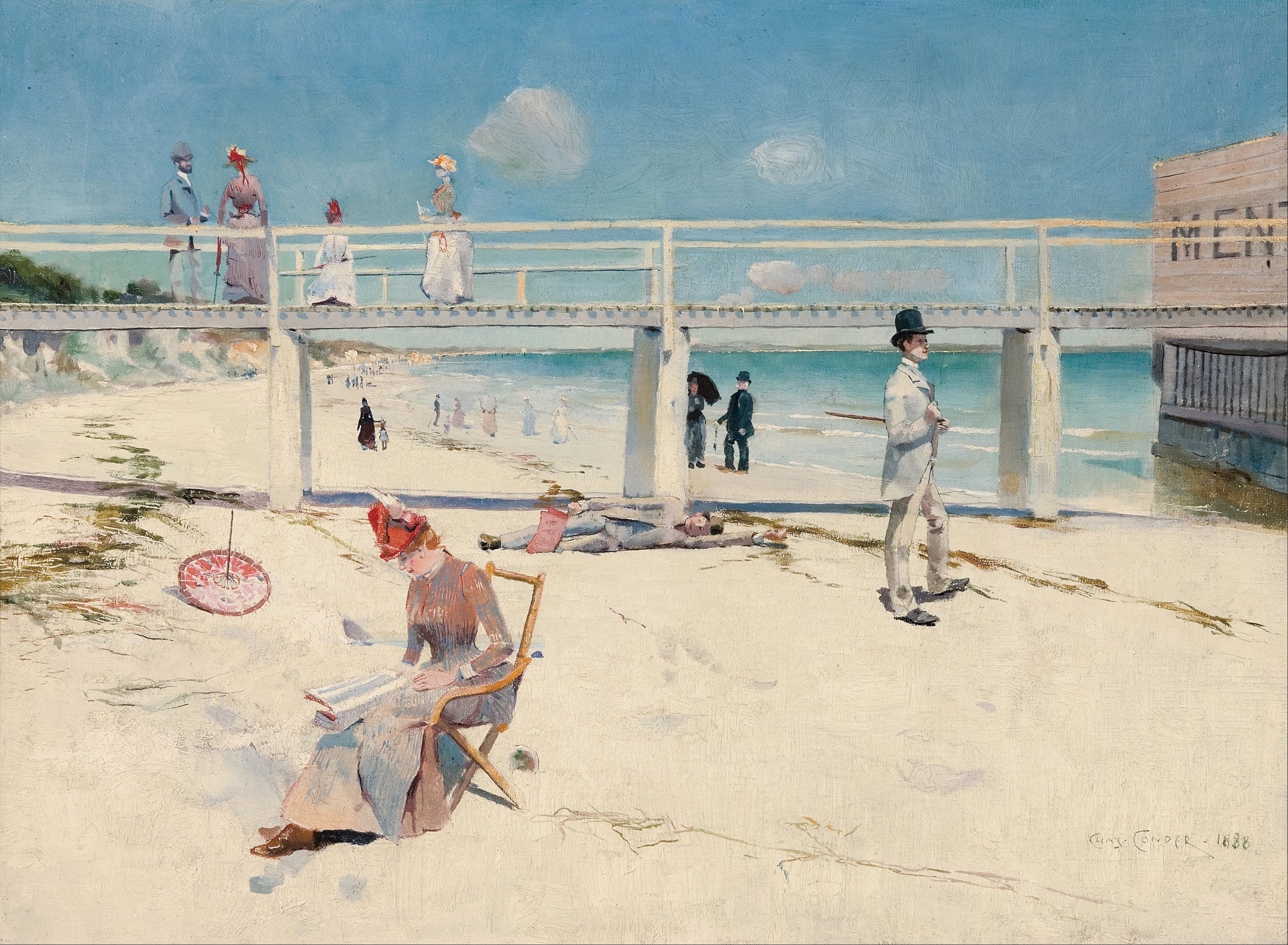 Des vacances à Mentone - Charles Conder - Alpha Reproduction