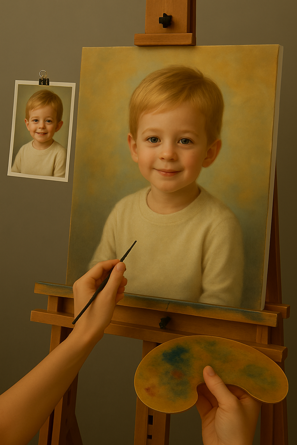 🎨 ציור ילדים בהתאמה אישית – ציור שמן ייחודי