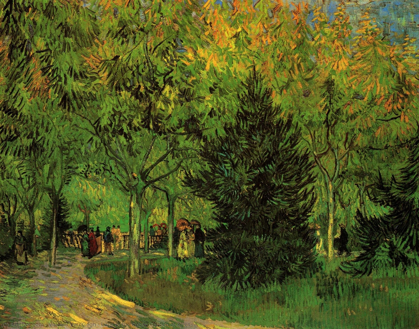 🖼️ שביל הגן הציבורי בארלס – וינסנט ואן גוך (1888)