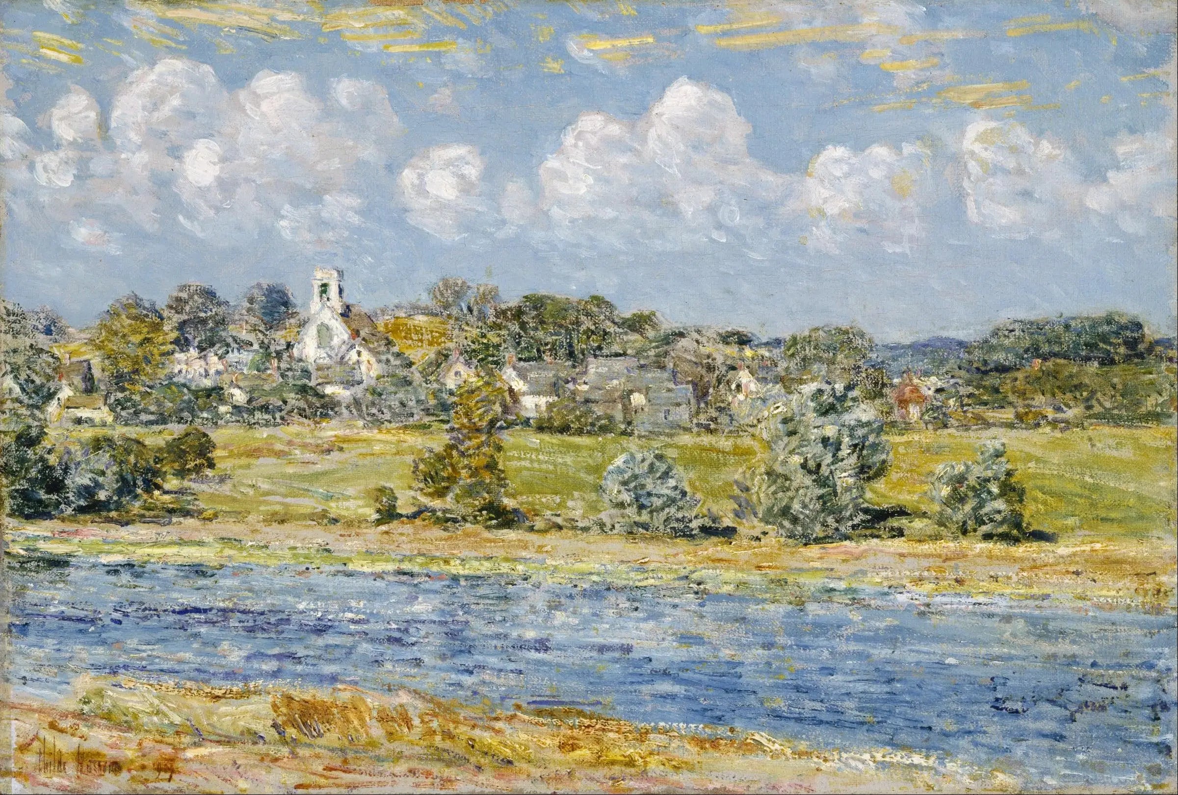 Paysage à Newfields New Hampshire - Childe Hassam - Alpha Reproduction