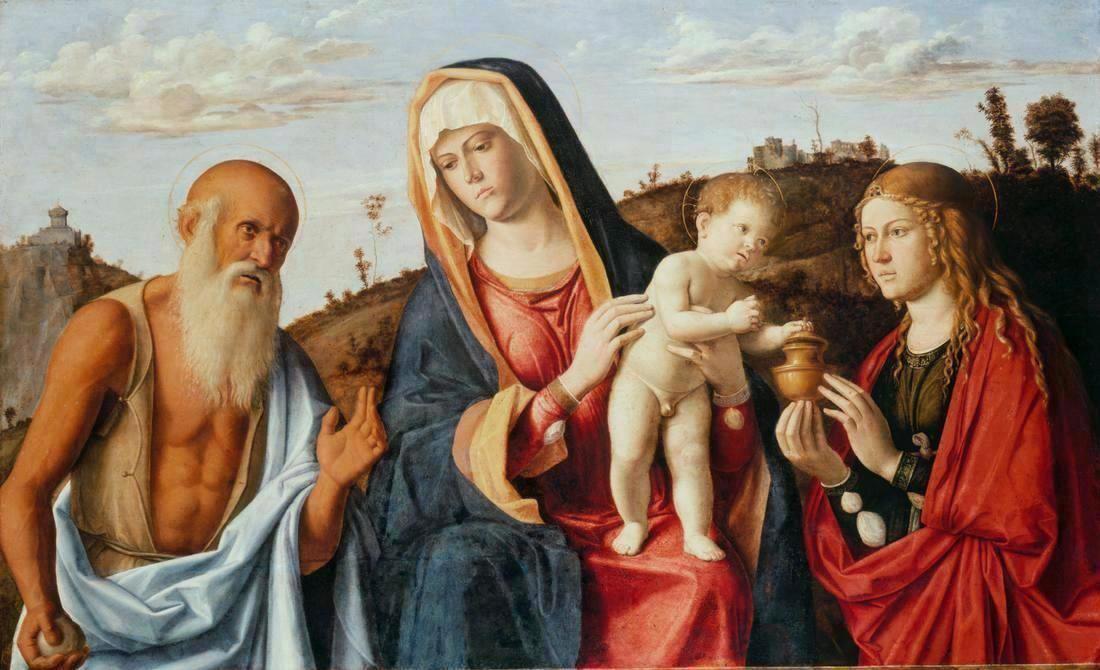 Vierge à l'Enfant entre les saints Jérôme et Marie Madeleine - Cima da Conegliano