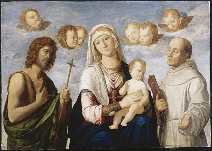 La Vierge et l'Enfant entre saint Jean Baptiste et saint François - Cima da Conegliano