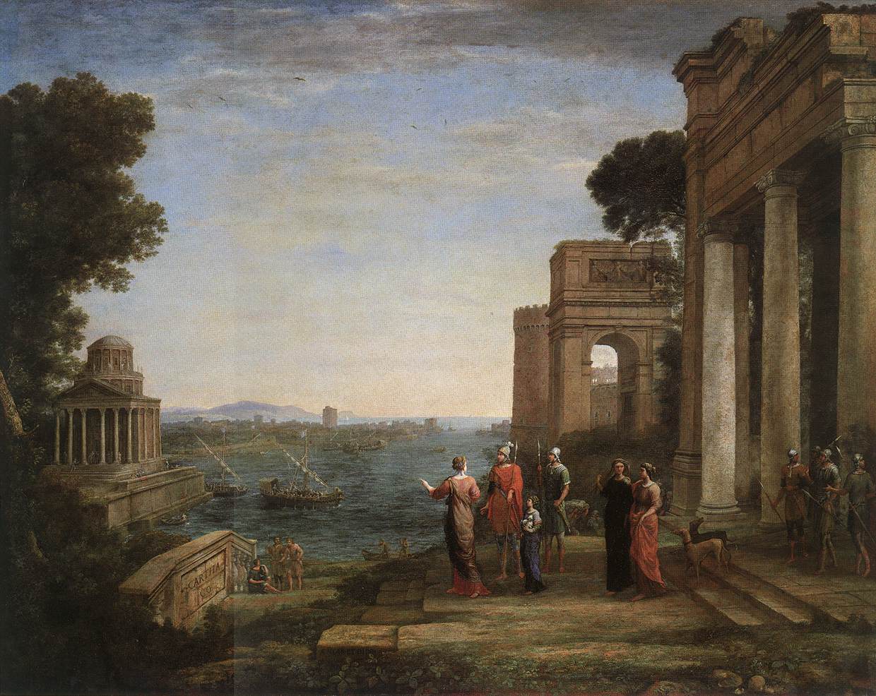 Énée quitte Carthage - Claude Lorrain