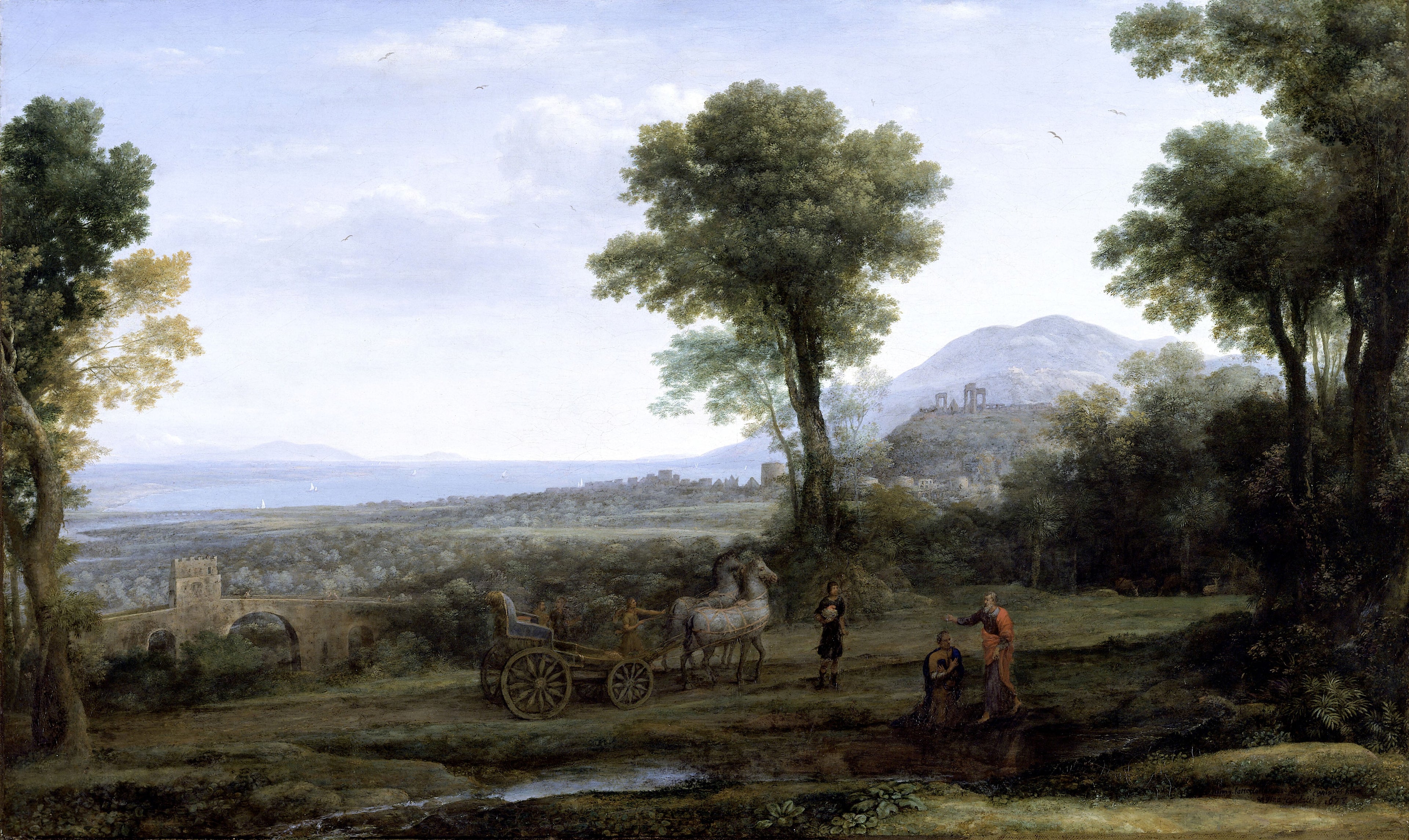 Paysage avec saint Philippe baptisant l'eunuque - Claude Lorrain