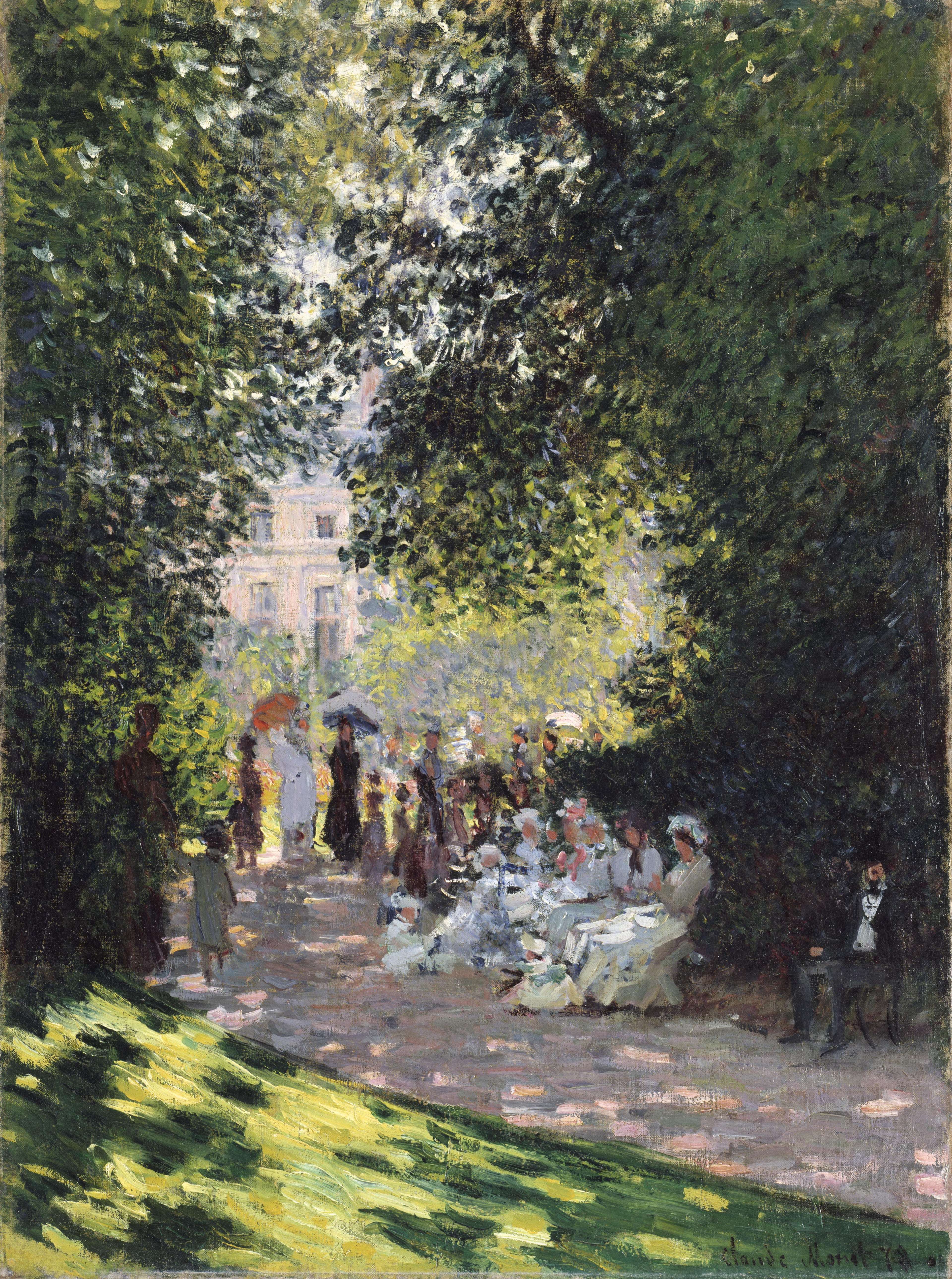 Reproduction du tableau « Le Parc Monceau - Claude Monet » par Alpha Reproduction en peinture à l’huile