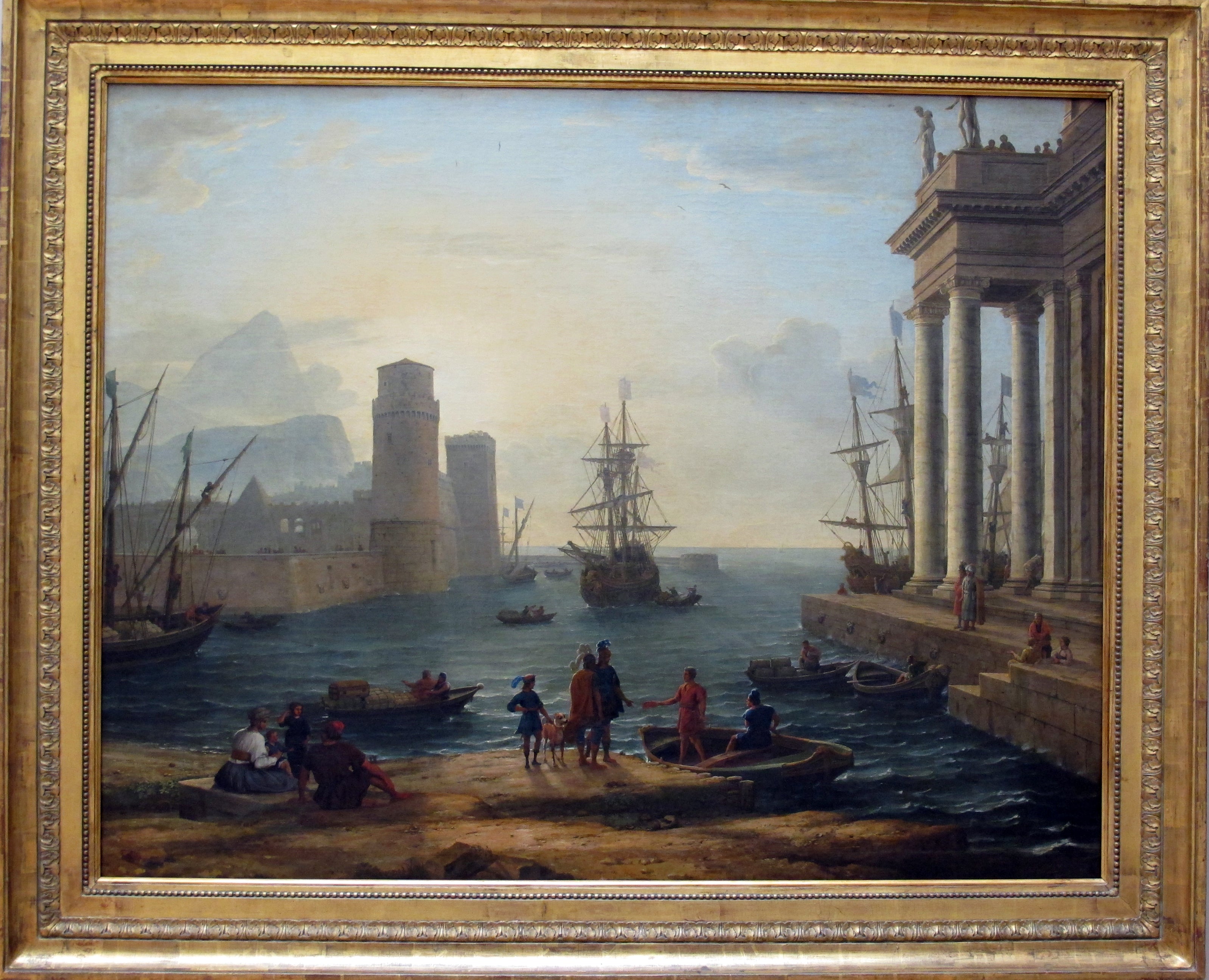 Vue d'un port de mer, effet de brume - Claude Lorrain