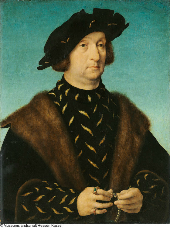 Portrait d'un homme avec un chapelet - Joos van Cleve