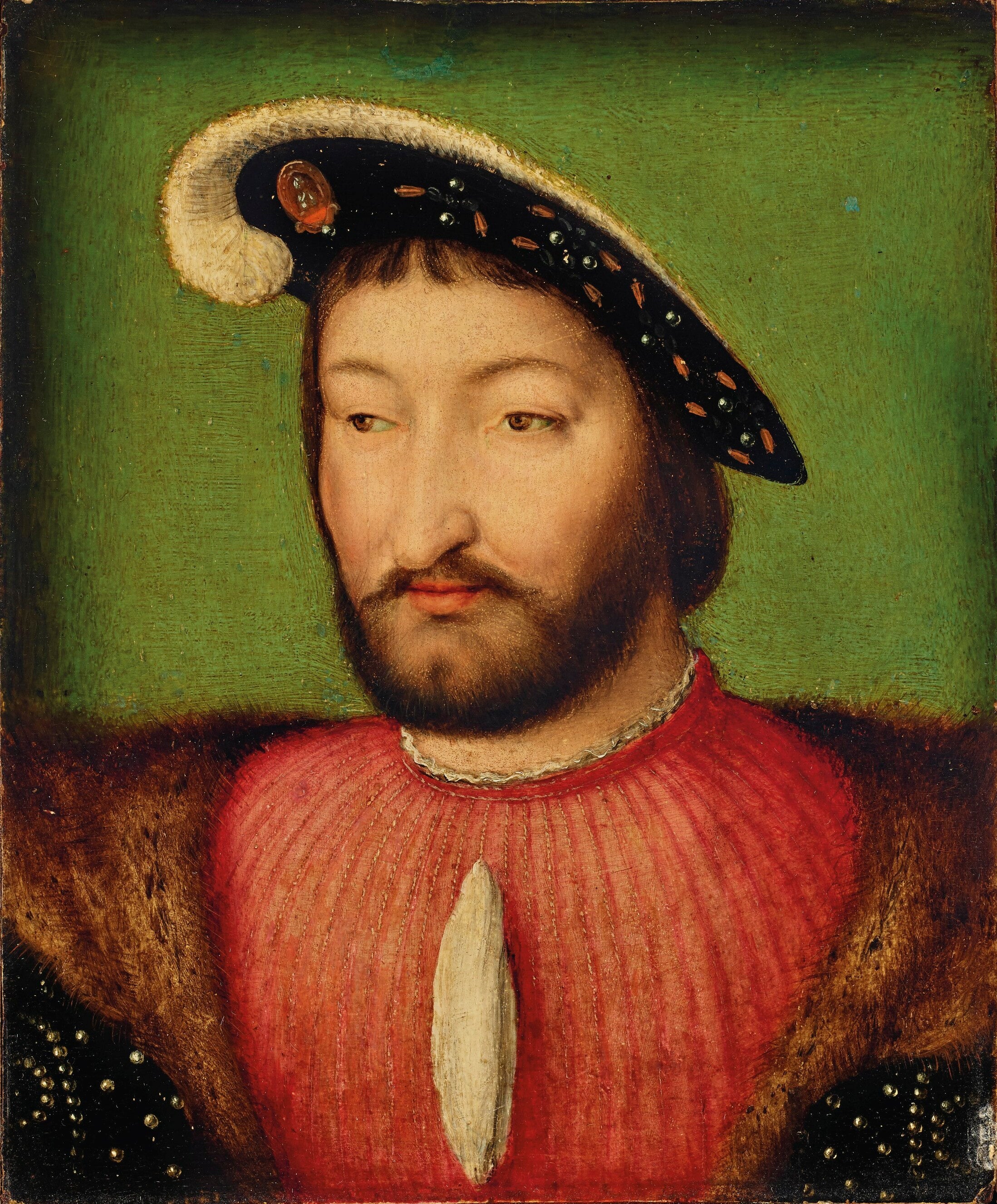 Portrait du roi François Ier de France, buste - Joos van Cleve