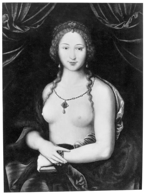 Portrait d'une femme, nue jusqu'à la taille - Joos van Cleve