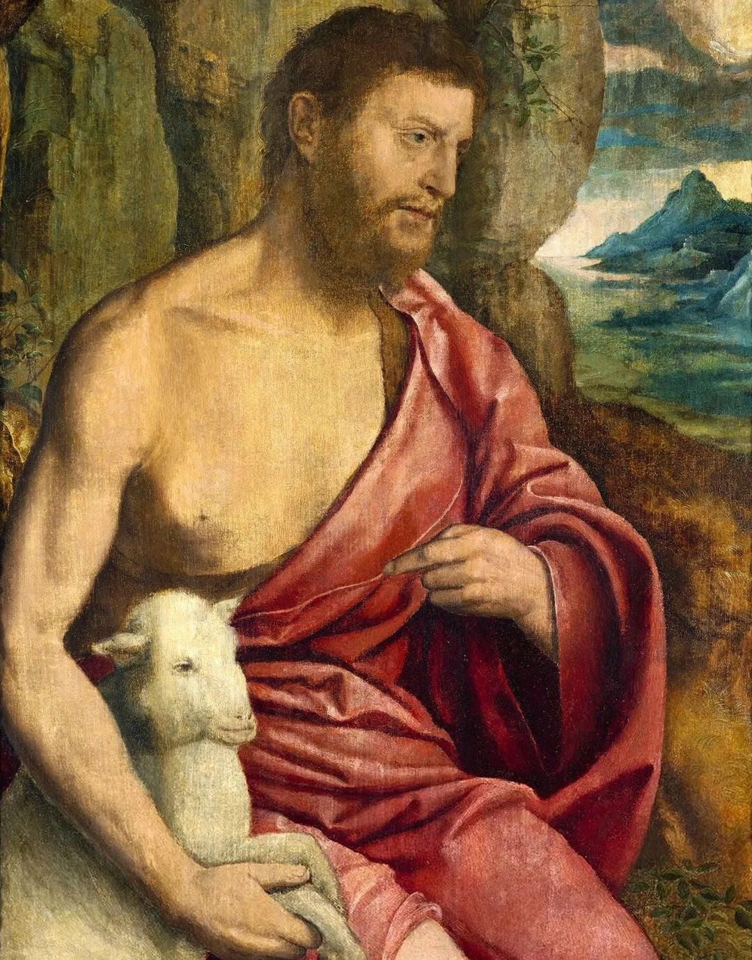 Johannes der Täufer. - Joos van Cleve