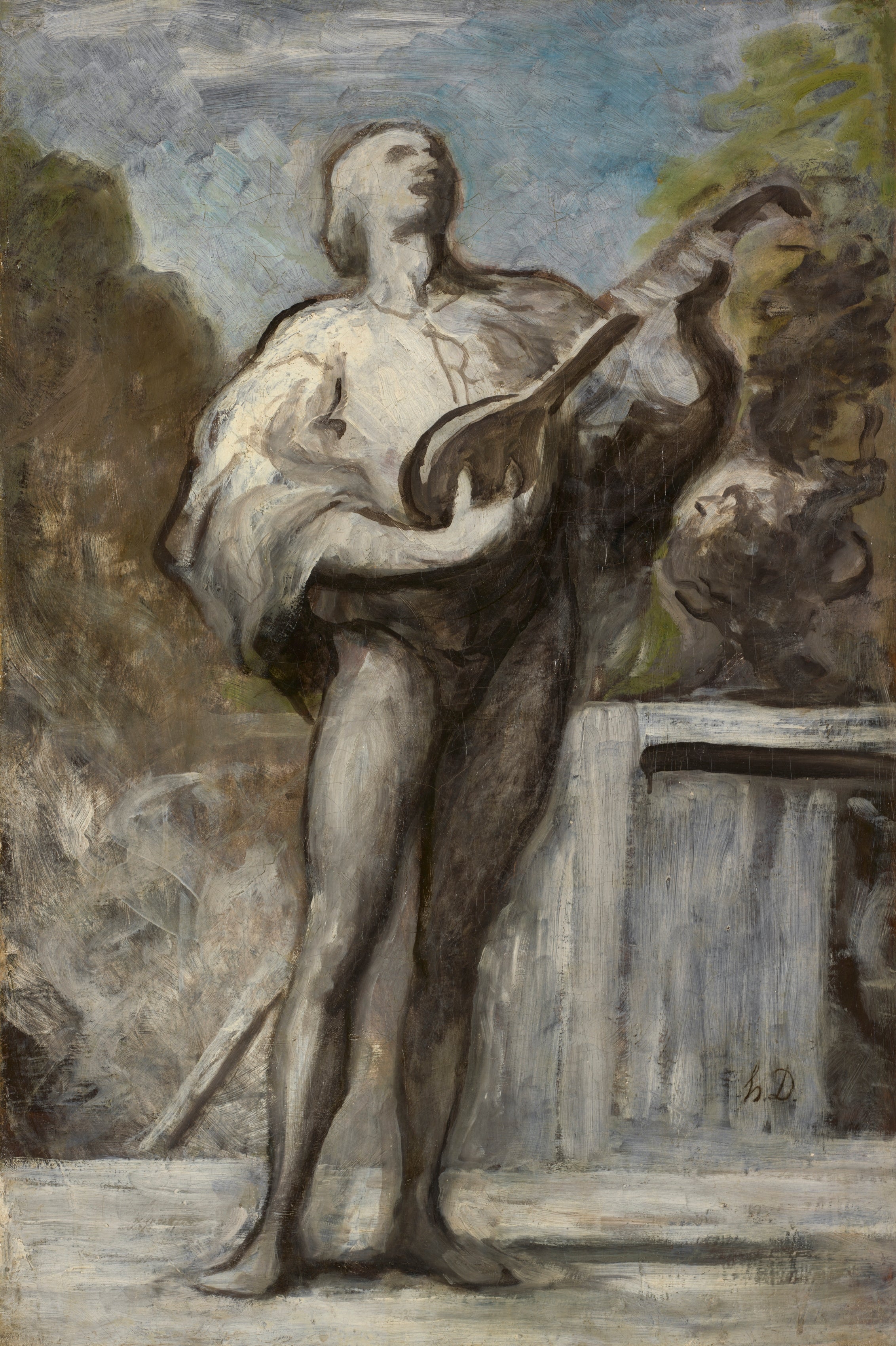 Le Troubadour - Honoré Daumier