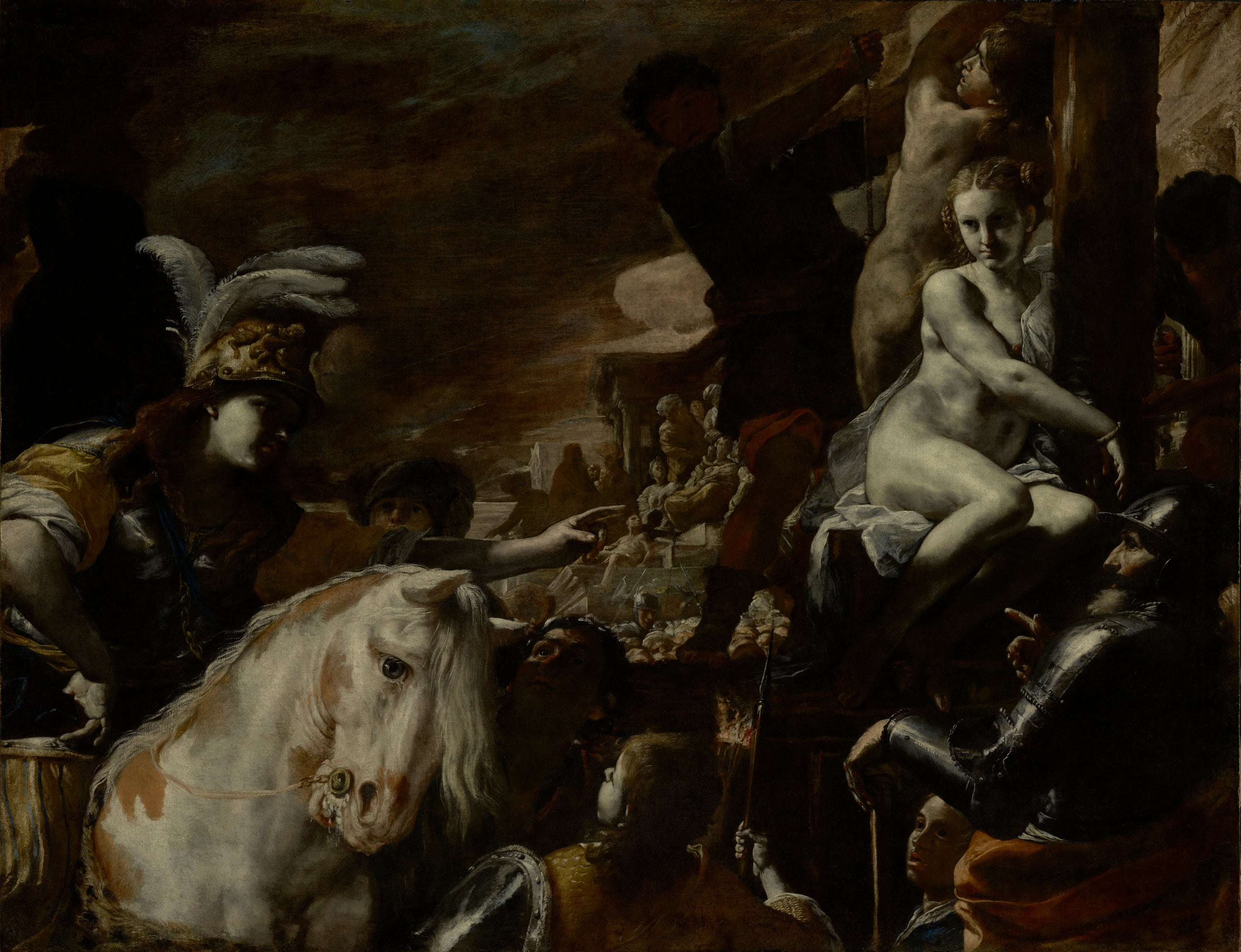 Clorinda sauvant Sofronia et Olindo - Mattia Preti