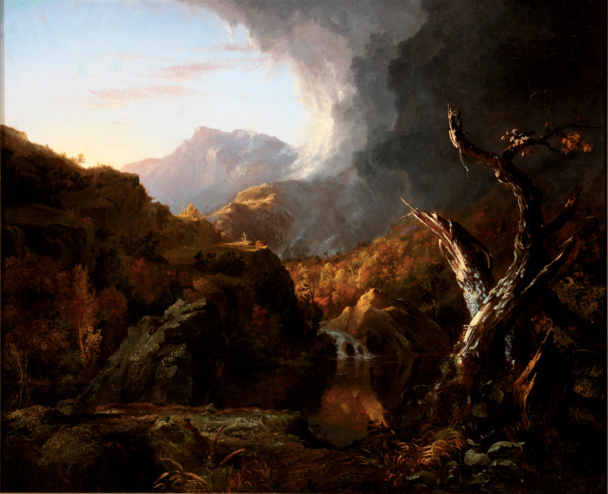 Paysage avec arbre mort - Thomas Cole