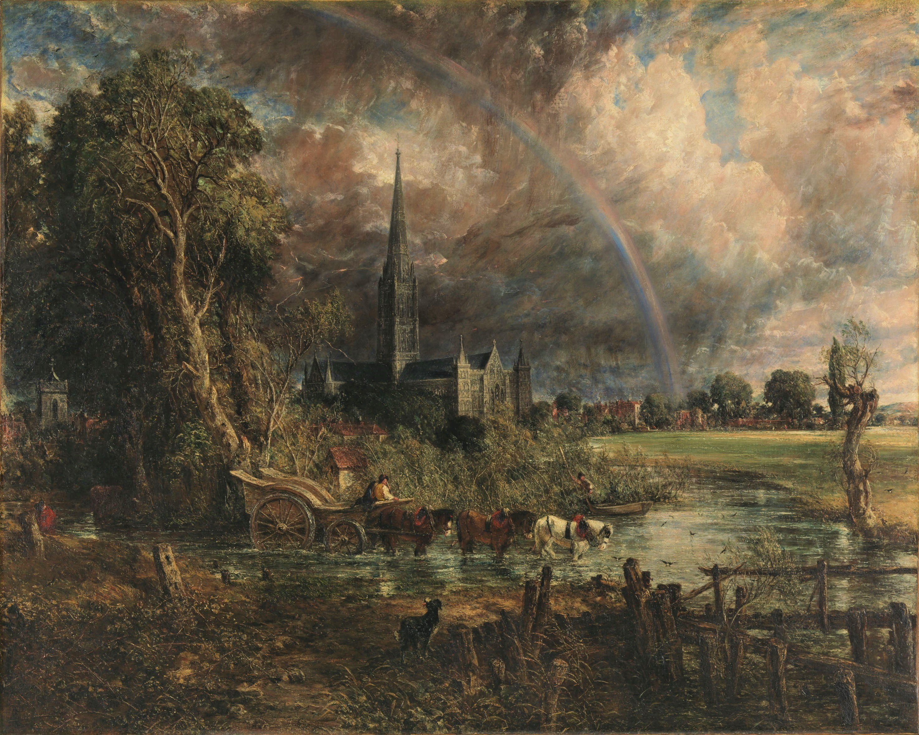 La Cathédrale de Salisbury vue des prés - John Constable